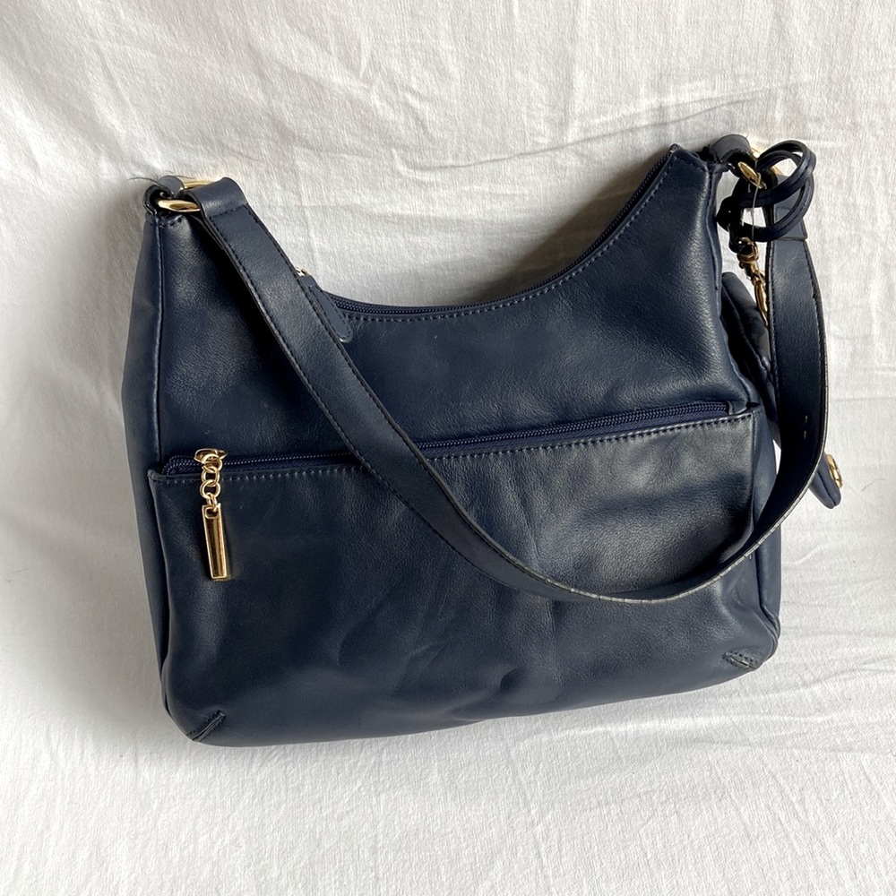 Giani Bernini Blue Leather Bag